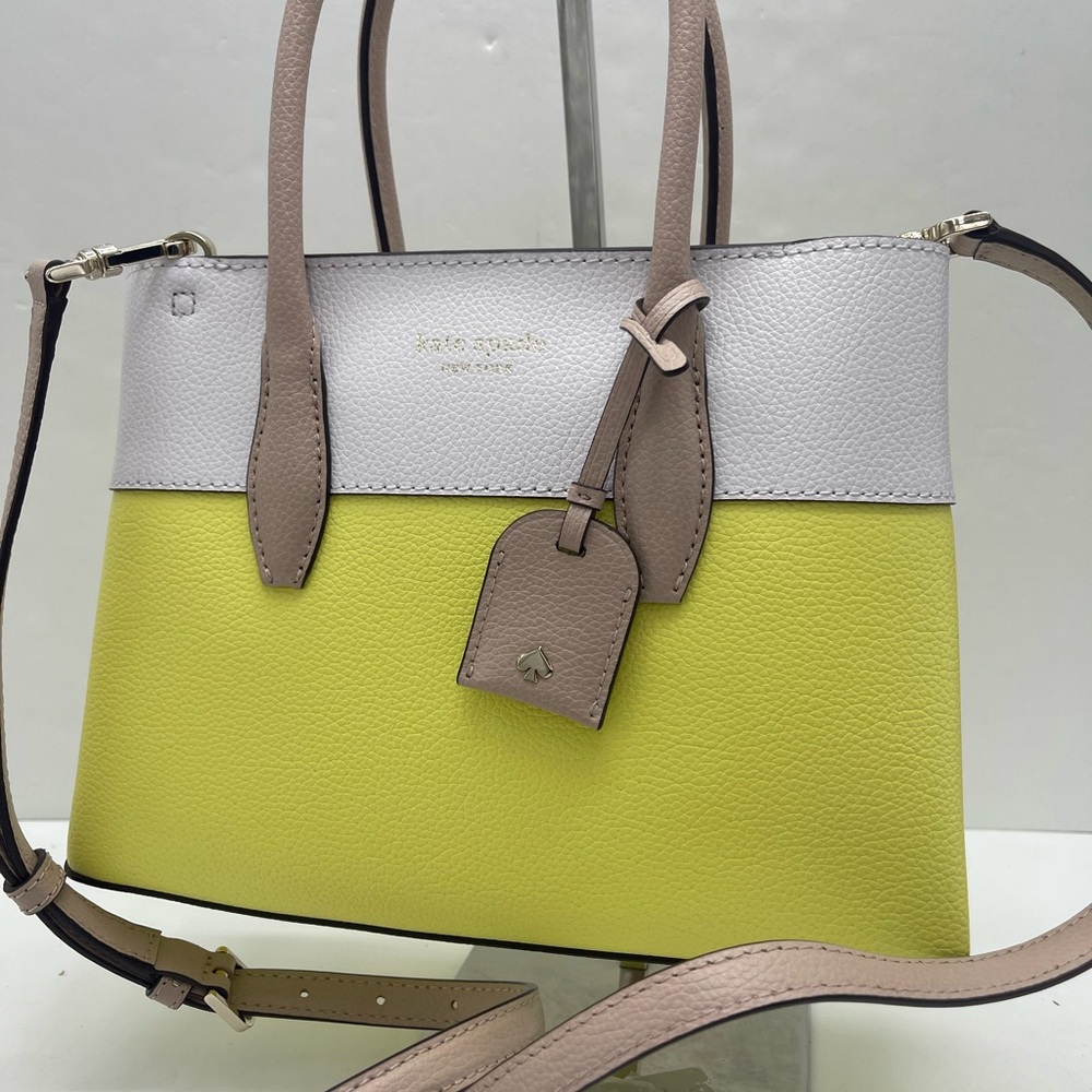 Kate Spade Eva Colorblock Small Top Zip Satchel Crossbody 
Limelight Multi 
NWT - Picture 16 of 16